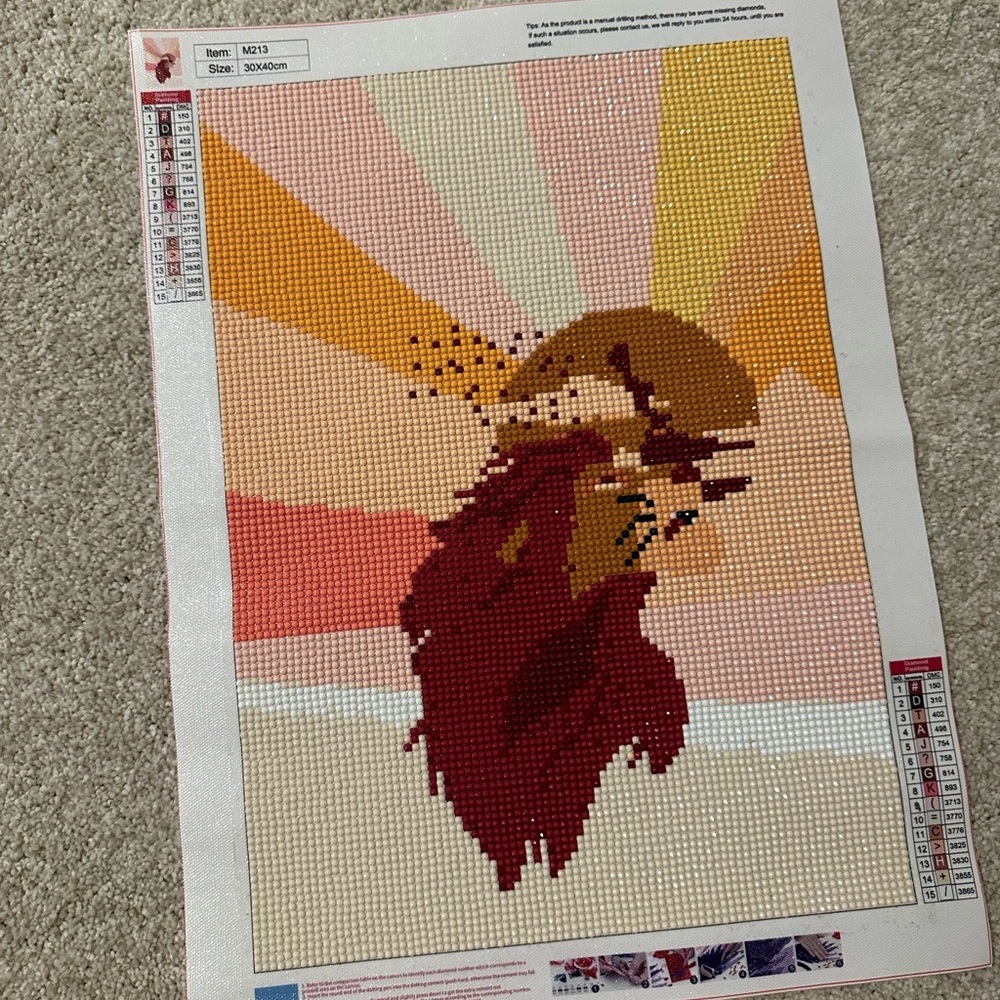 Beautiful Lion King Completed Diamond Art